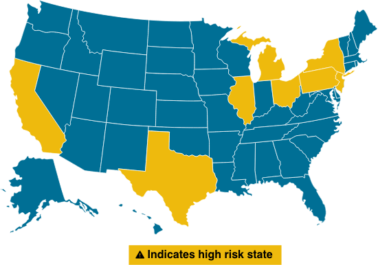 US Exposure Map